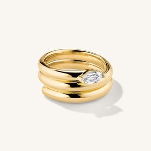 Mejuri | Boa Gemstone Coil Ring